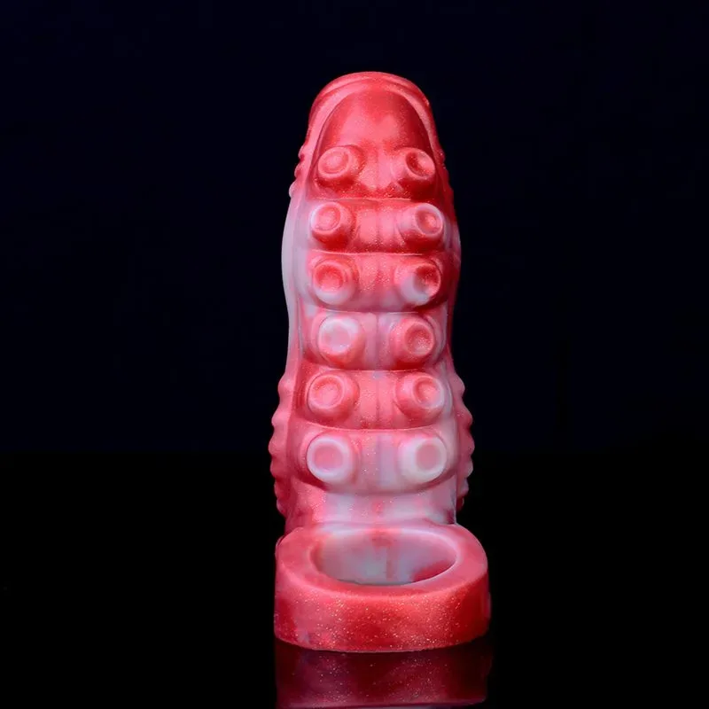 4.9 / 5.5 IN Ejaculating Tentacle Penis Extension Silicone Cock Sleeve 3 4.9 / 5.5 IN Ejaculating Tentacle Penis Extension Silicone Cock Sleeve 3