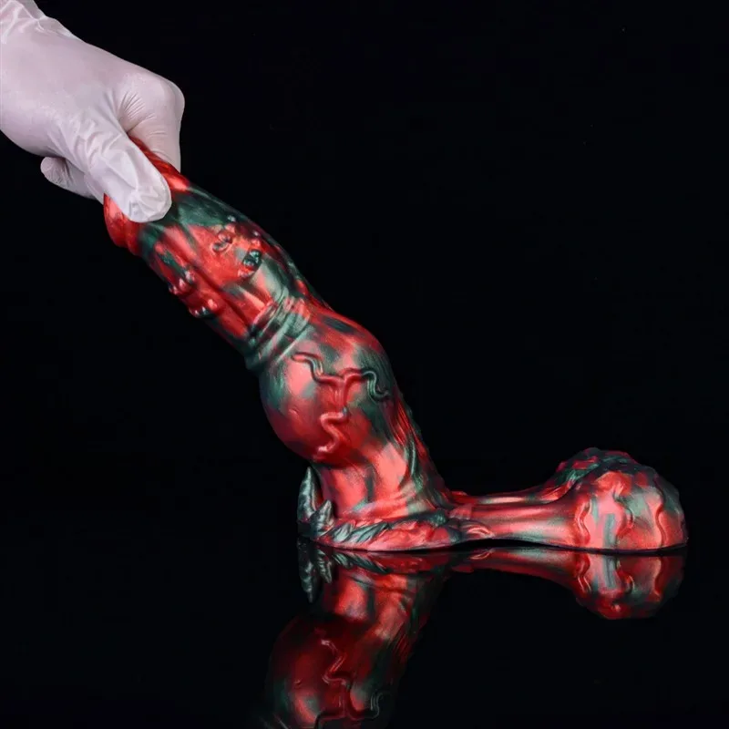 7.7 IN Short Fat Dog Knot Dildo Silicone Unrealistic Sex Toy 12 7.7 IN Short Fat Dog Knot Dildo Silicone Unrealistic Sex Toy 12