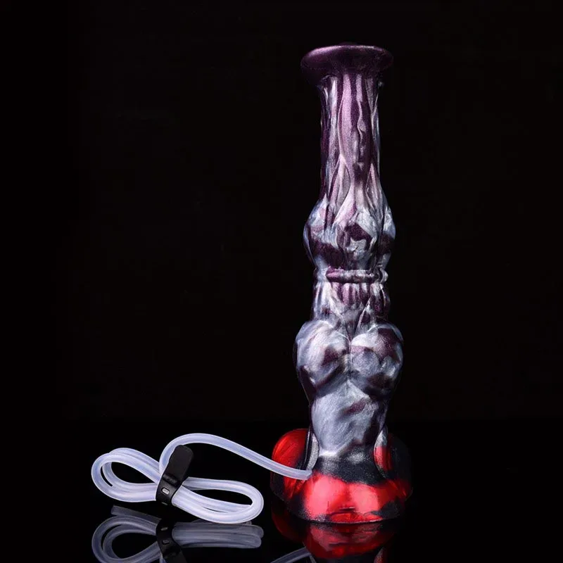 10.2 IN Ejaculating Knotted Horse Dildo Silicone Flexible Animal Penis 6 10.2 IN Ejaculating Knotted Horse Dildo Silicone Flexible Animal Penis 6