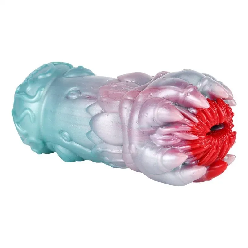 Fantasy Exotic Men Masturbation Cup Soft Silicone Alien Pussy Sex Toy - Image 1