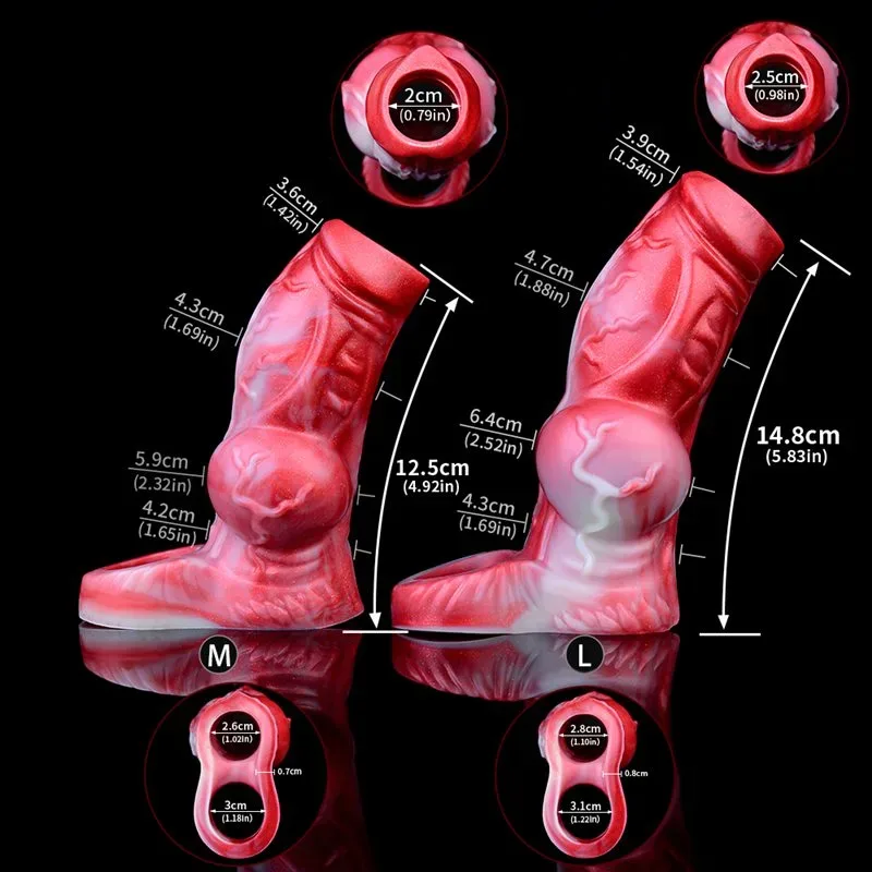 4.9 / 5.8 IN Cumming Ejaculating Big Knot Sleeve Silicone Penis Sheath 1 4.9 / 5.8 IN Cumming Ejaculating Big Knot Sleeve Silicone Penis Sheath 1