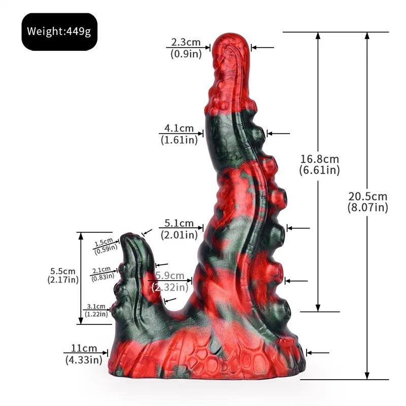 8 IN Soft Tentacle Dildo Liquid Silicone Octopus Sex Toy 1 8 IN Soft Tentacle Dildo Liquid Silicone Octopus Sex Toy 1