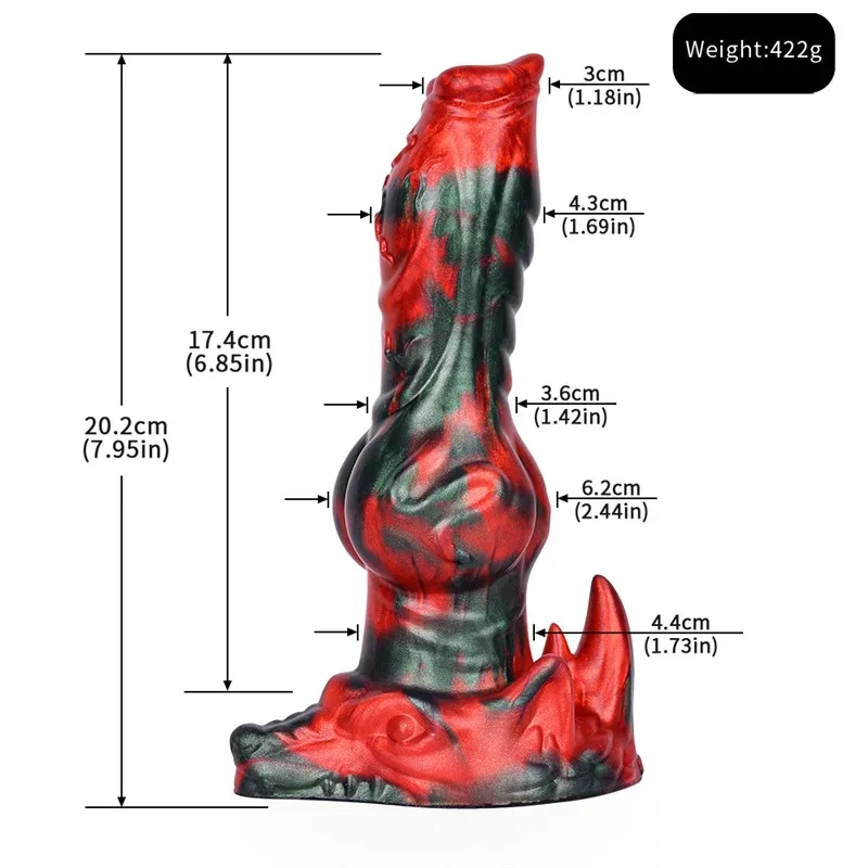 8 IN Silicone Wolf Dildo Big Knotted K9 Canine Sex Toy 1 8 IN Silicone Wolf Dildo Big Knotted K9 Canine Sex Toy 1