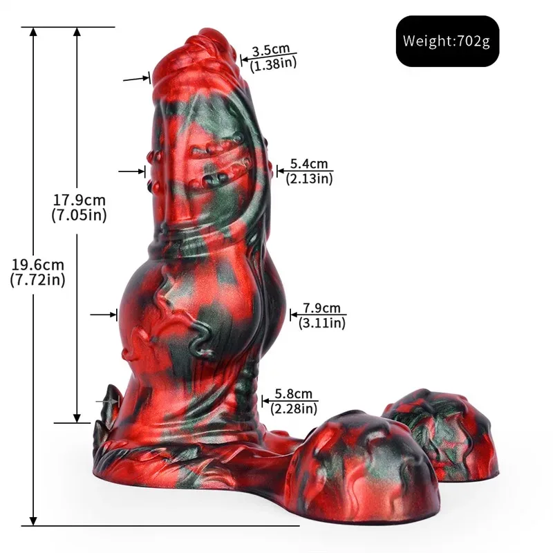 7.7 IN Short Fat Dog Knot Dildo Silicone Unrealistic Sex Toy 1 7.7 IN Short Fat Dog Knot Dildo Silicone Unrealistic Sex Toy 1