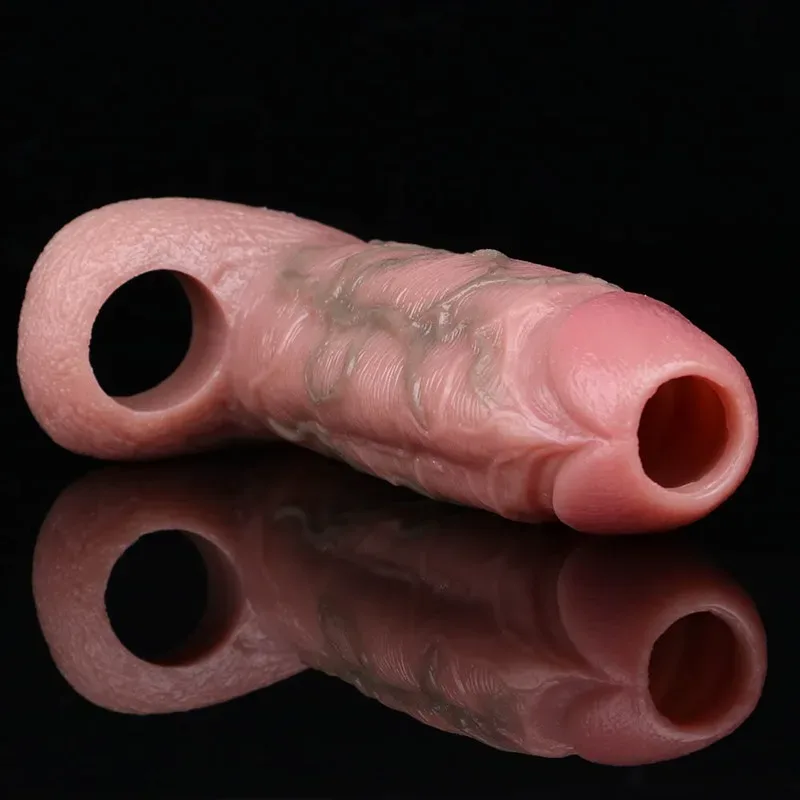 6 IN Open Tip Textured Cock Sleeve Soft Penis Extension 8 6 IN Open Tip Textured Cock Sleeve Soft Penis Extension 8