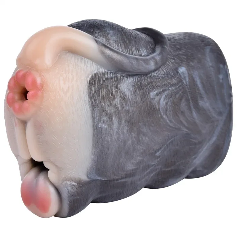 Two Channel Animal Men Masturbator Silicone Rat Mouth Anus Aircraft Cup (32) Bizarre Beast Men Masturbator Silicone Rat Mouth Anus Stroker - Image 1