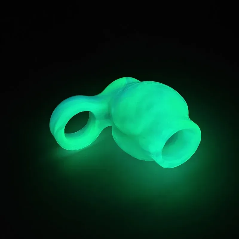 Glow-In-The-Dark Knot Cock Ring Fantasy Penis Sheath 9 Glow-In-The-Dark Knot Cock Ring Fantasy Penis Sheath 9