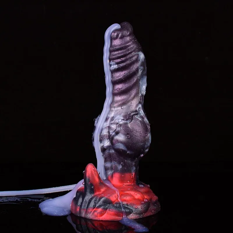 7.7 IN Ejaculating Dog Knot Dildo Squirting Animal Penis 8 7.7 IN Ejaculating Dog Knot Dildo Squirting Animal Penis 8