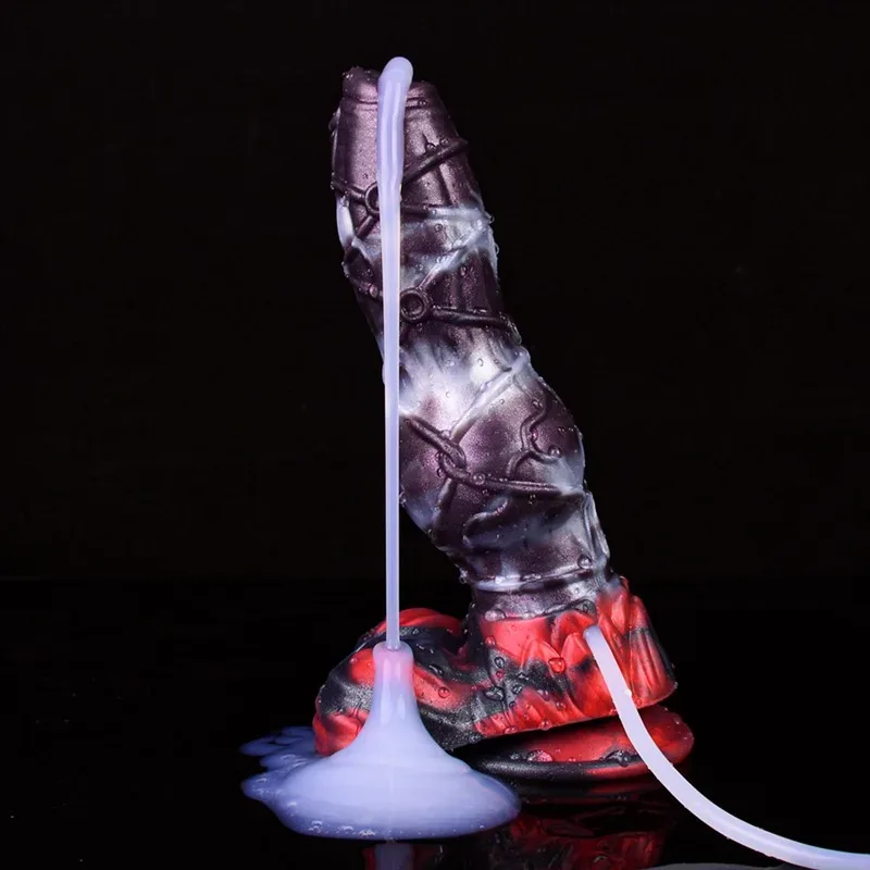 9.4 IN Squirting Knot Dog Dildo Cumming Canine Sex Toy 10 9.4 IN Squirting Knot Dog Dildo Cumming Canine Sex Toy 10