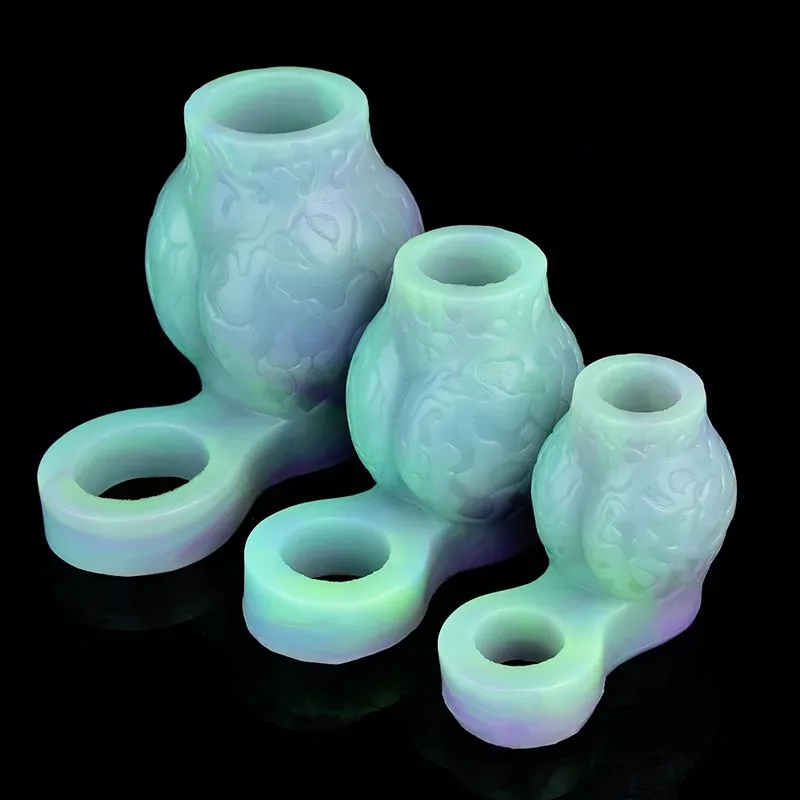 Glow-In-The-Dark Knot Cock Ring Fantasy Penis Sheath 2 Glow-In-The-Dark Knot Cock Ring Fantasy Penis Sheath 2