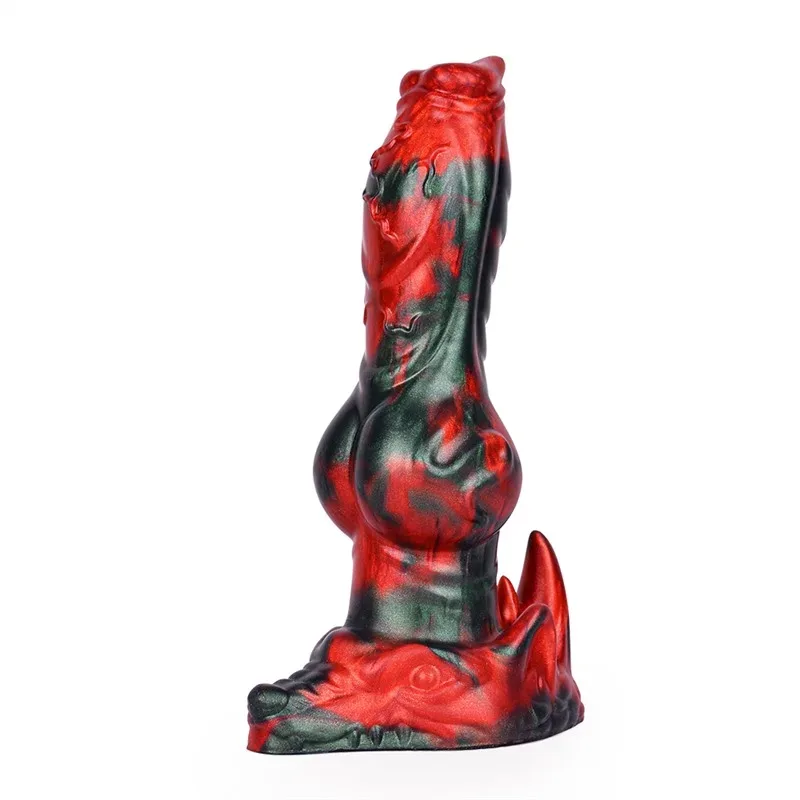 8 IN Silicone Wolf Dildo Big Knotted K9 Canine Sex Toy - Image 1