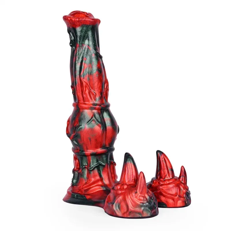 10 IN Horse & Dragon Knot Dildo Soft Fantasy Animal Adult Toy - Image 1