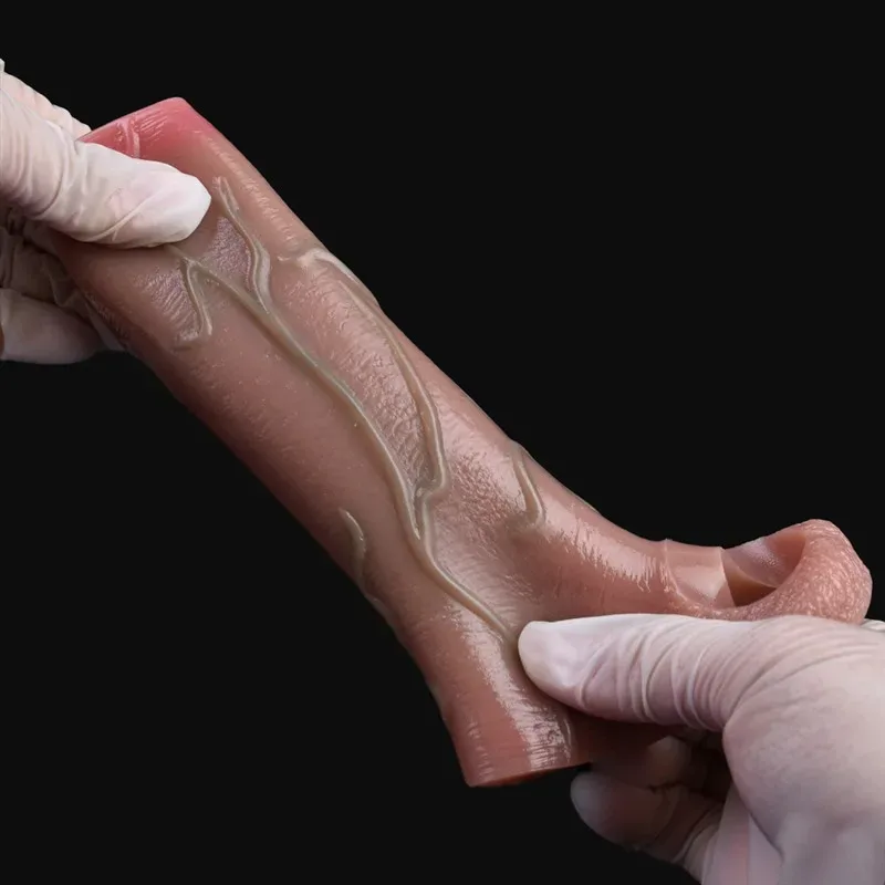 5.4 IN Open Head Cock Sleeve Textured Penis Extension 10 5.4 IN Open Head Cock Sleeve Textured Penis Extension 10