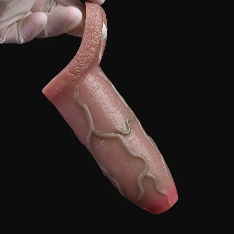 5.4 IN Open Head Cock Sleeve Textured Penis Extension 8 5.4 IN Open Head Cock Sleeve Textured Penis Extension 8