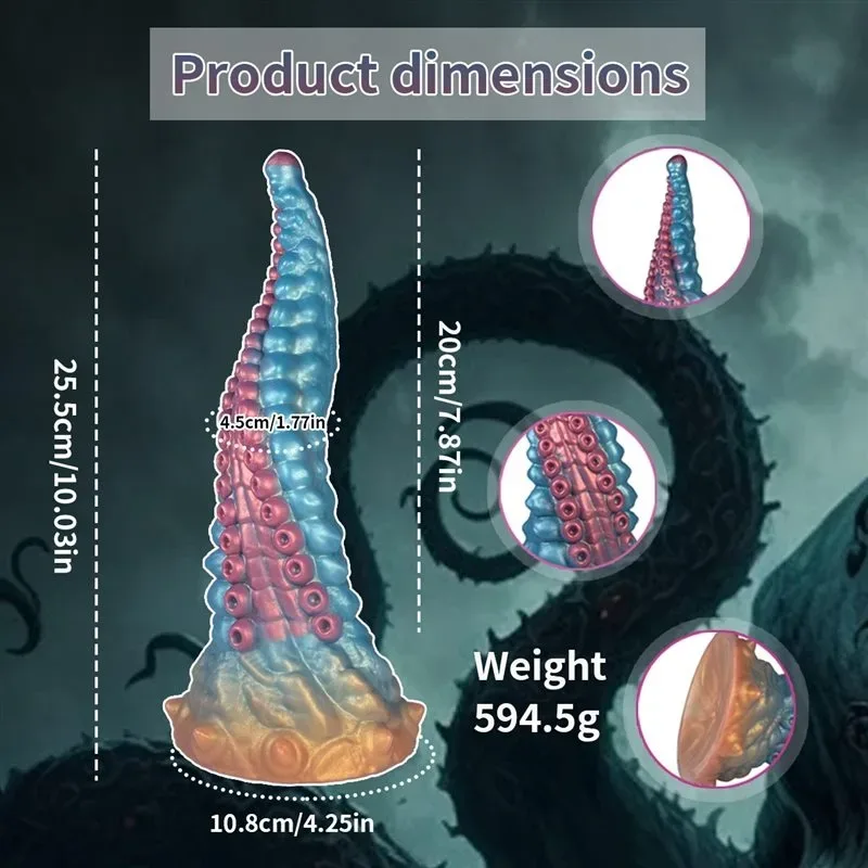 10 Inch Fantasy Tentacle Dildo Soft Bendable Octopus Anal Toy 1 10 Inch Fantasy Tentacle Dildo Soft Bendable Octopus Anal Toy 1