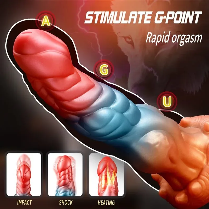 10 Inch Thrusting Vibrating Fantasy Dragon Knot Dildo Vibrator 2 10 Inch Thrusting Vibrating Fantasy Dragon Knot Dildo Vibrator 2