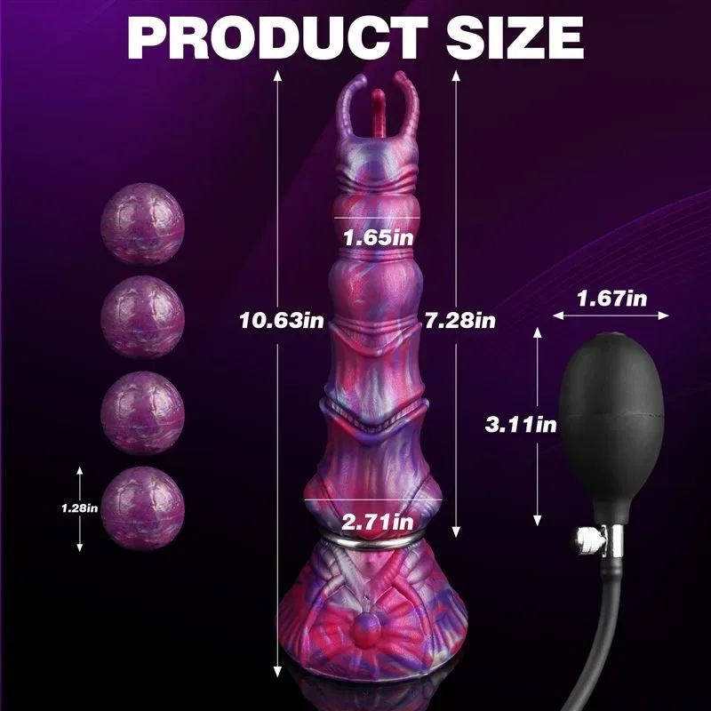 10.5 Inch Fantasy Monster Ovipositor Dildo Alien Egg-Laying Sex Toy 1 10.5 Inch Fantasy Monster Ovipositor Dildo Alien Egg-Laying Sex Toy 1