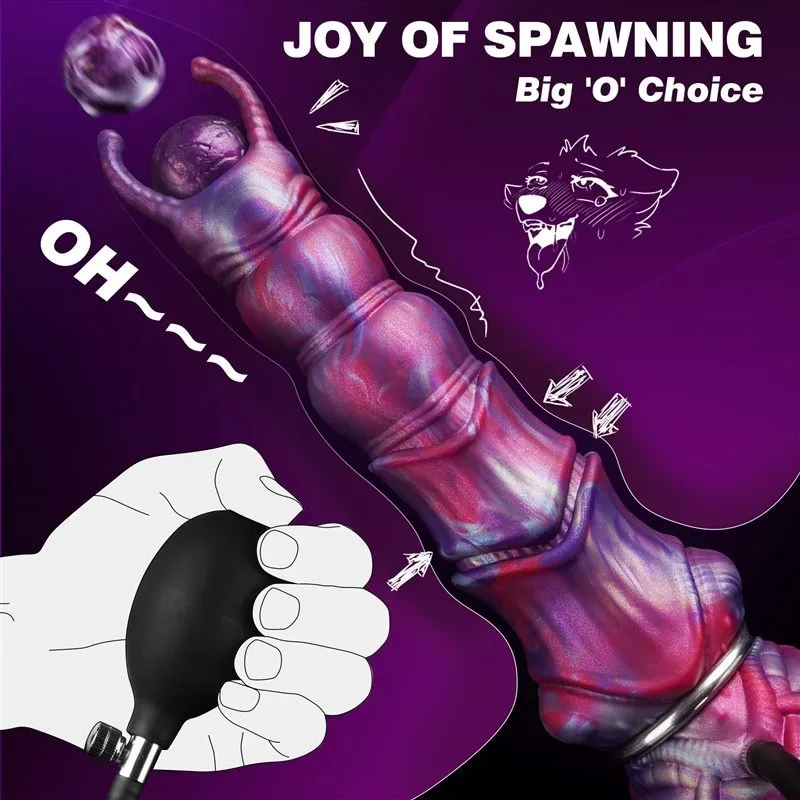 10.5 Inch Fantasy Monster Ovipositor Dildo Alien Egg-Laying Sex Toy 3 10.5 Inch Fantasy Monster Ovipositor Dildo Alien Egg-Laying Sex Toy 3
