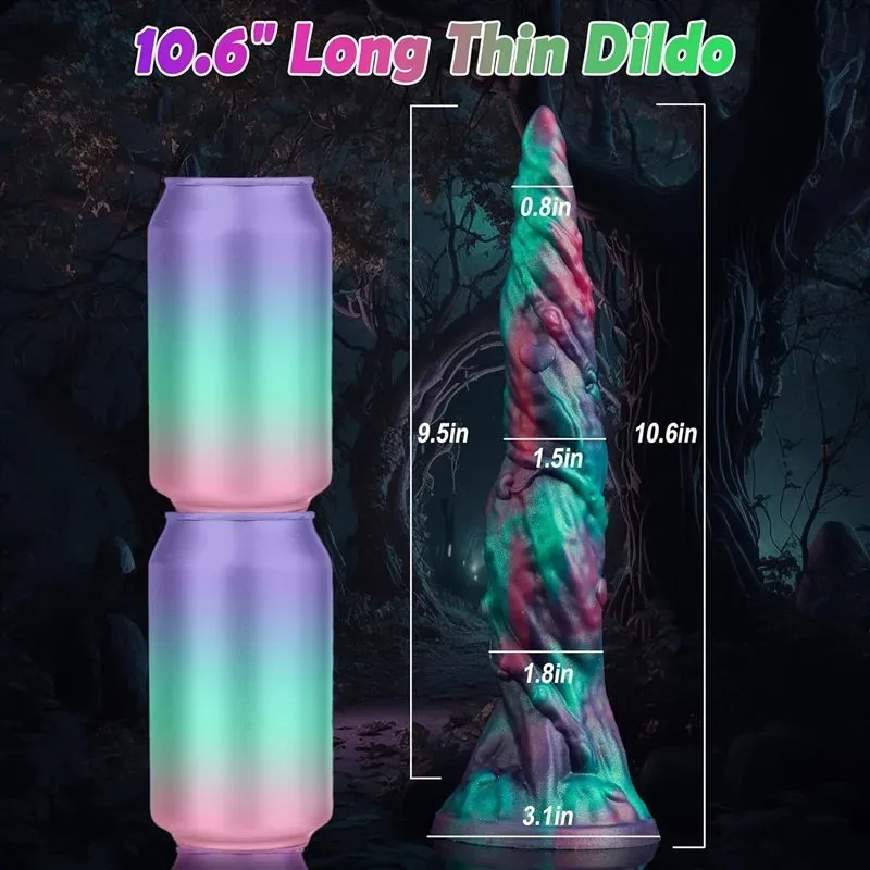 10.5 Inch Long Thin Flexible Fantasy Alien Anal Stretching Dildo 1 10.5 Inch Long Thin Flexible Fantasy Alien Anal Stretching Dildo 1