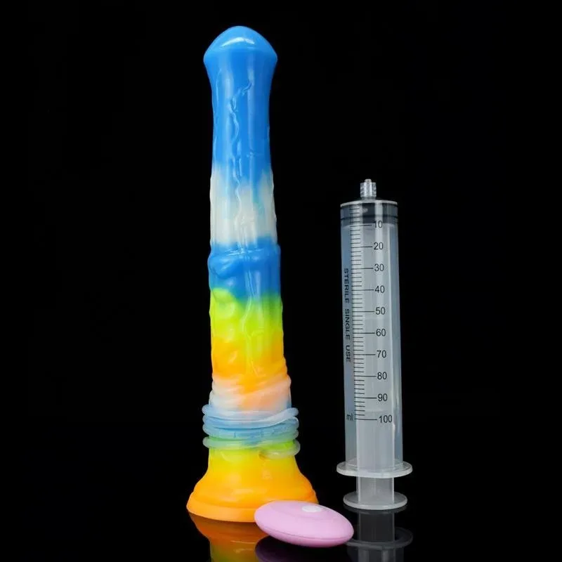 11.5 Inch Vibrating Ejaculating Horse Dildo Fantasy Luminous Animal Penis 3 11.5 Inch Vibrating Ejaculating Horse Dildo Fantasy Luminous Animal Penis 3