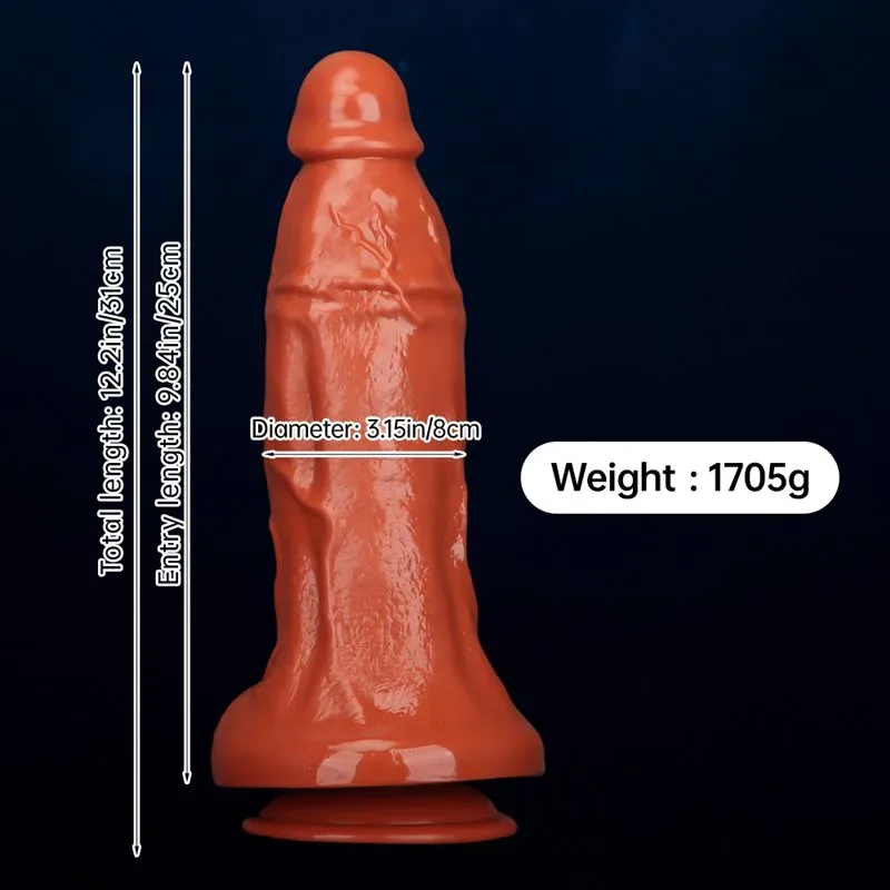 12 IN Long 3.1 IN Wide Large Thickness Small Head Easy Insertion PVC Dildo 1 12 IN Long 3.1 IN Wide Large Thickness Small Head Easy Insertion PVC Dildo 1
