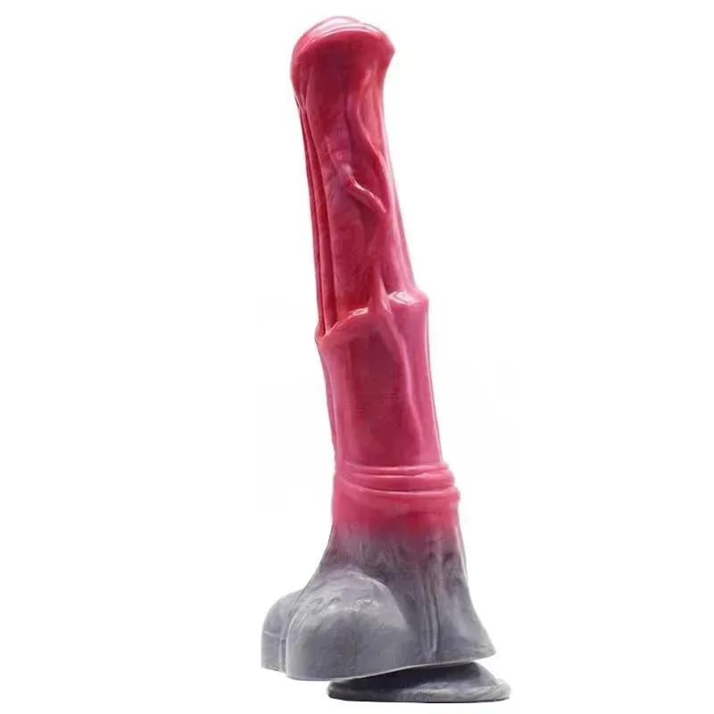 12 Inch Large Ejaculating Horse Dildo Squirting Animal Penis - Image 1