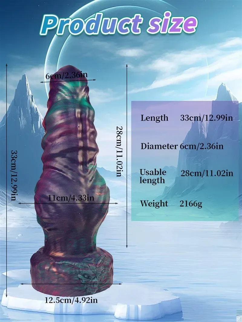 13 Inch Fantasy Huge Thickness Knot Dildo Special Shaped Adult Toy 1 13 Inch Fantasy Huge Thickness Knot Dildo Special Shaped Adult Toy 1