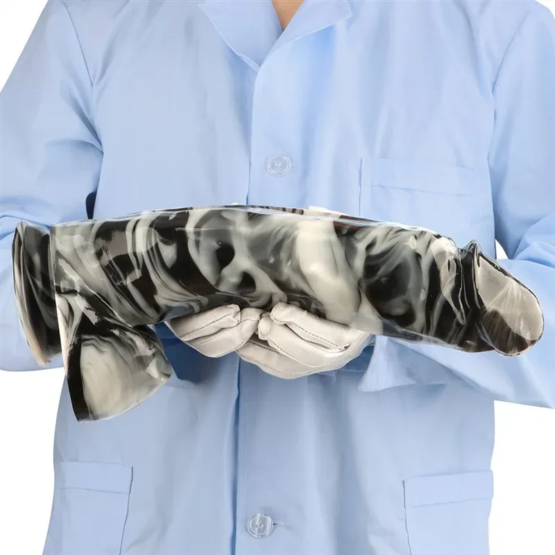 14 Inch Long 2.7 Inch Wide Giant Black-and-White PVC Realistic Dildo 8 14 Inch Long 2.7 Inch Wide Giant Black-and-White PVC Realistic Dildo 8