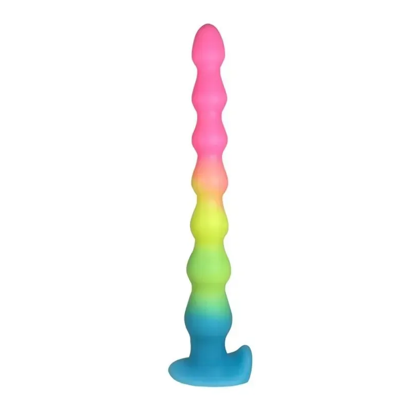14 Inch Long Flexible Luminous Anal Beads Dildo Plug Toy (1) 14 Inch Long Flexible Luminous Anal Beads Dildo Plug Toy - Image 1