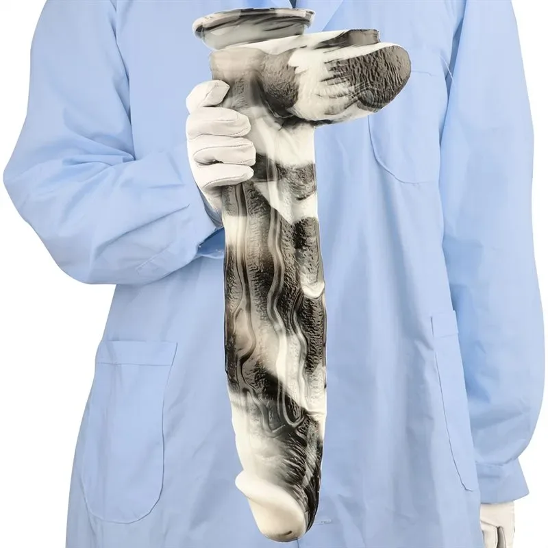 17 Inch Extra Long 3.2 Inch Wide Extreme Huge Black-and-White PVC Dildo 9 17 Inch Extra Long 3.2 Inch Wide Extreme Huge Black-and-White PVC Dildo 9