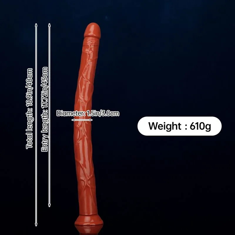 19 IN Extreme Long Thin PVC Dildo Anal Expanding Toy 1 19 IN Extreme Long Thin PVC Dildo Anal Expanding Toy 1