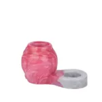 Pink Soft Silicone Knotted Cock Ring Penis Extender
