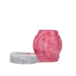 Pink Soft Silicone Knotted Cock Ring Penis Extender - Image 2