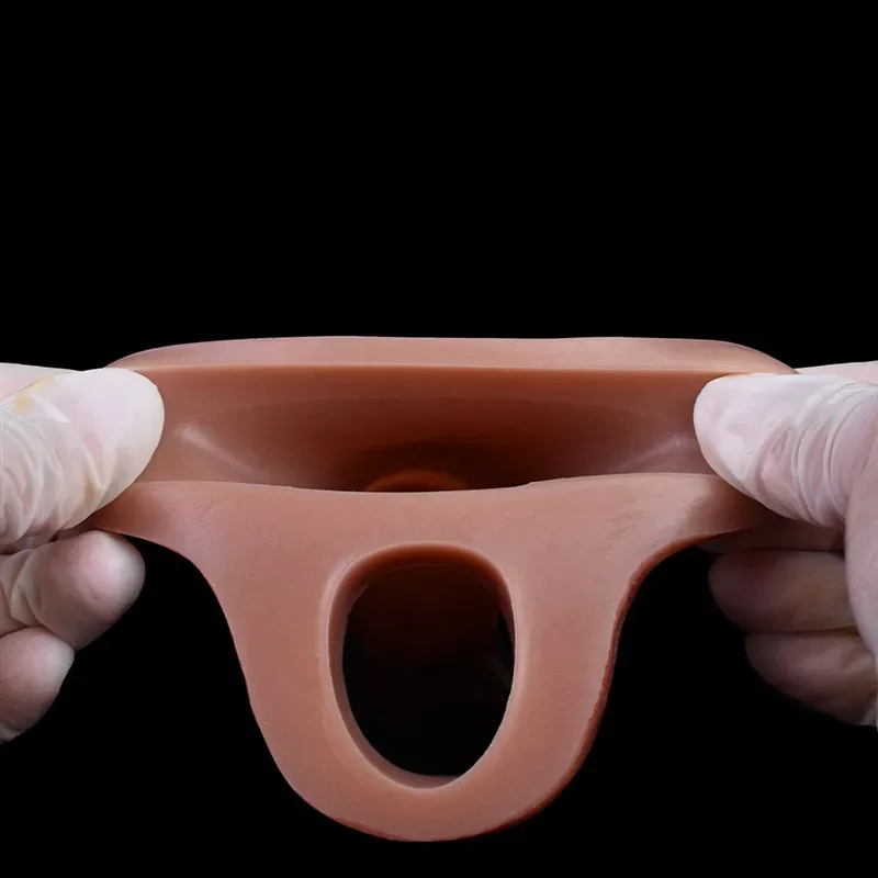 5.3 Inch Cock Extender Fat Textured Realistic Penis Sheath 11 5.3 Inch Cock Extender Fat Textured Realistic Penis Sheath 11