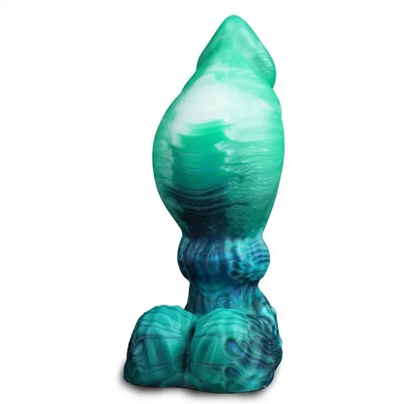 6 Inch Girthy Knot Dildo Soft Silicone Unique Shape Anal Plug - Image 1