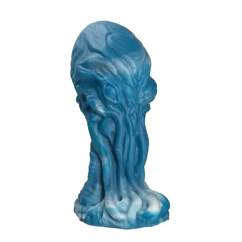 6.5 Inch Fat Alien Dildo Liquid Silicone Real Feel Anal Plug - Image 1