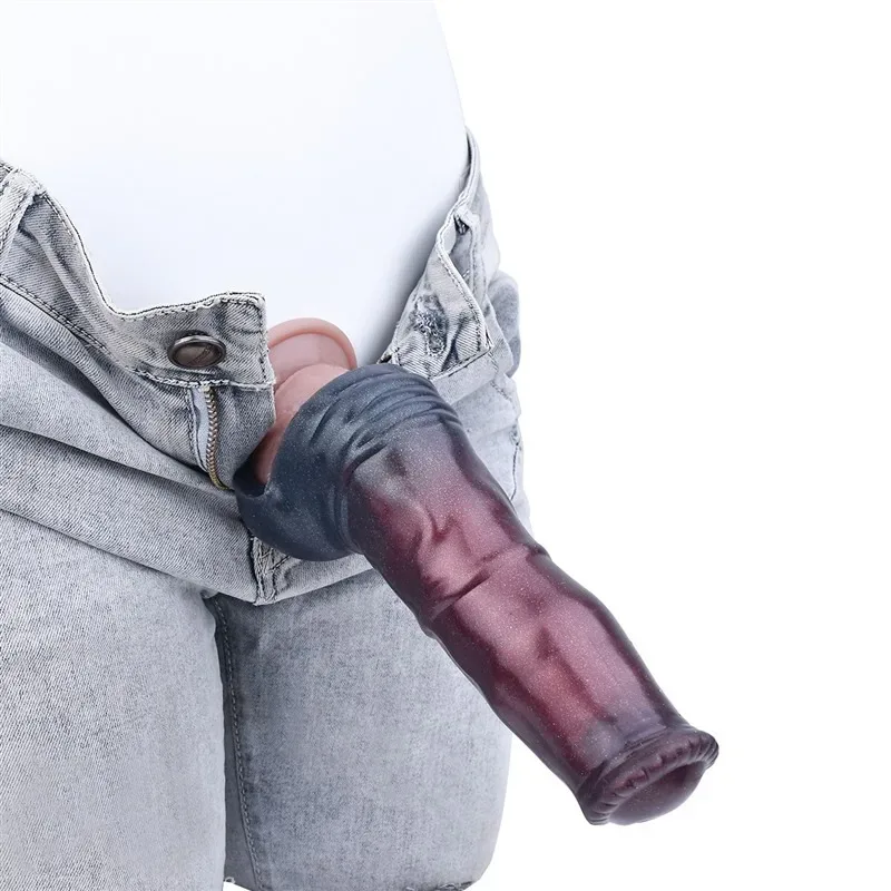 6.7 IN Silicone Horse Cock Sleeve Fantasy Penis Extension 10 6.7 IN Silicone Horse Cock Sleeve Fantasy Penis Extension 10