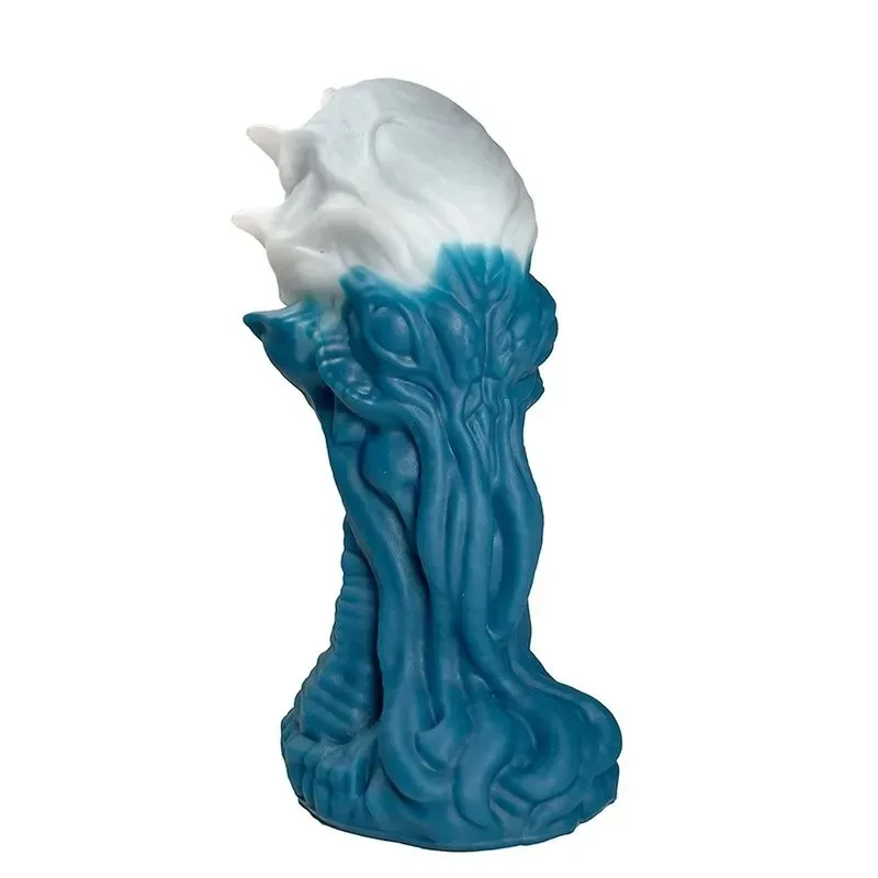 7.5 Inch Fantasy Girthe Alien Anal Dildo Liquid Silicone Butt Plug - Image 1