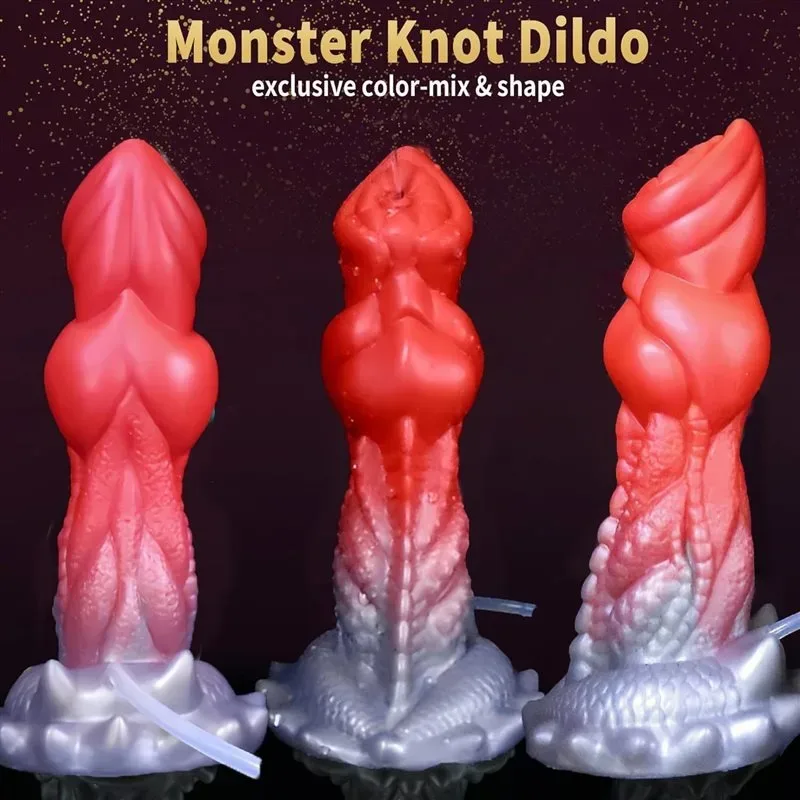 7.5 Inch Fantasy Squirting Dragon Knot Dildo Ejaculating Sex Toy 2 7.5 Inch Fantasy Squirting Dragon Knot Dildo Ejaculating Sex Toy 2