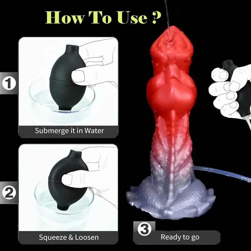 7.5 Inch Fantasy Squirting Dragon Knot Dildo Ejaculating Sex Toy 5 7.5 Inch Fantasy Squirting Dragon Knot Dildo Ejaculating Sex Toy 5