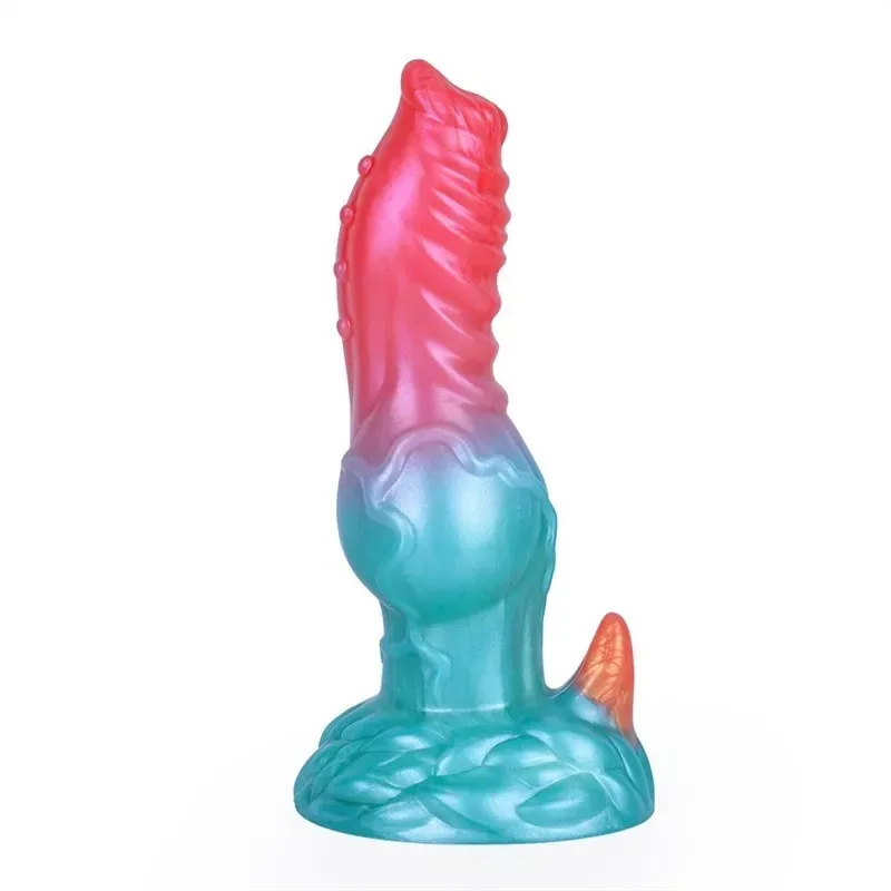 7.5 Inch Silicone Dog Penis Dildo with Big Knot - Image 1