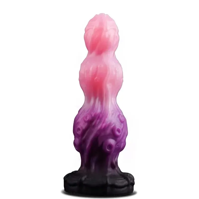 7.5 Inch Silicone Fantasy Tentacle Knot Dildo Anal Beads (5) 7.5 Inch Silicone Fantasy Tentacle Knot Dildo Anal Beads - Image 1