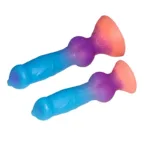 5.5/7.5 Inch Small Glow-In-The-Dark Dog Dildo with Knot for Beginner - Image 3