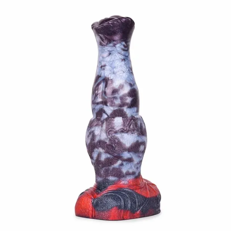 7.6 Inch Big Knot Horse Dildo Fantasy Silicone Animal Penis - Image 1