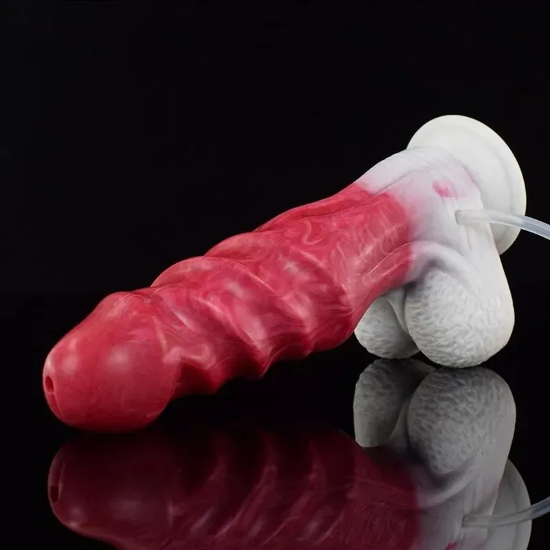 8 Inch Ejaculating Dilldo with Balls Squirting Sex toy 4 8 Inch Ejaculating Dilldo with Balls Squirting Sex toy 4
