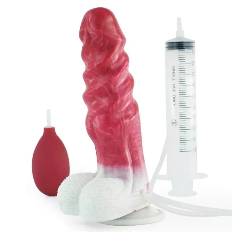 8 Inch Ejaculating Dilldo with Balls Squirting Sex toy (7) 8 Inch Ejaculating Dilldo with Balls Squirting Sex toy - Image 1