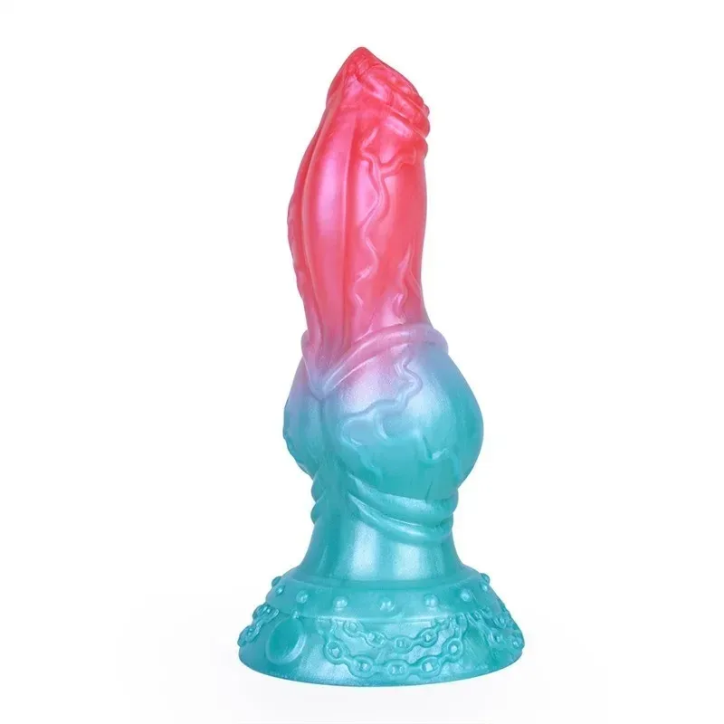 8 Inch Fat Dog Penis Dildo Knotting Animal Penis - Image 1