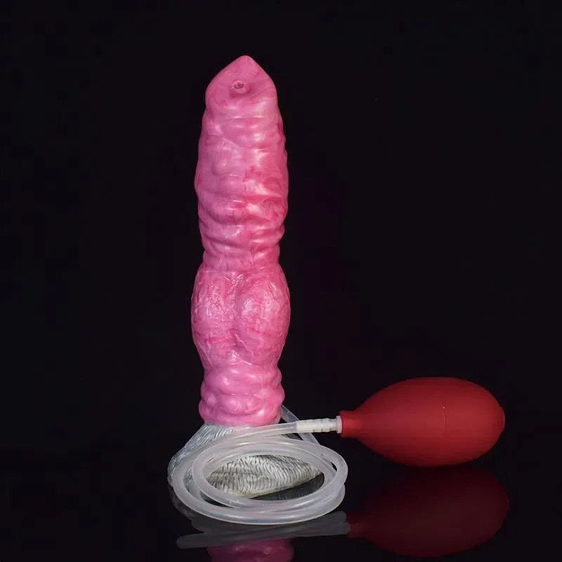 8 Inch Pink Dog Ejaculating Dildo Squirting Animal Sex Toy 4 8 Inch Pink Dog Ejaculating Dildo Squirting Animal Sex Toy 4