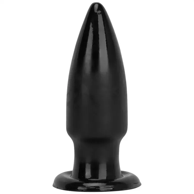 8.5 Inch Black Tapered Thick Smooth Butt Plug (1) 8.5 Inch Black Tapered Thickness Smooth Butt Plug - Image 1