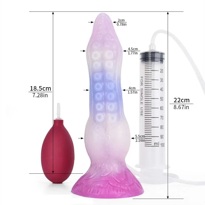 8.5 Inch Ejaculating Tentacle Dildo Squirting Fantasy Sex Toy 1 8.5 Inch Ejaculating Tentacle Dildo Squirting Fantasy Sex Toy 1